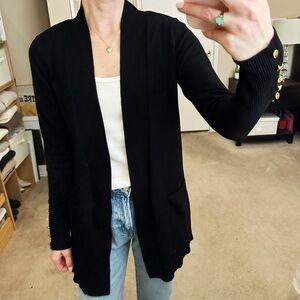 Primark Black Mid Length Open Cardigan Sweater Women’s XS